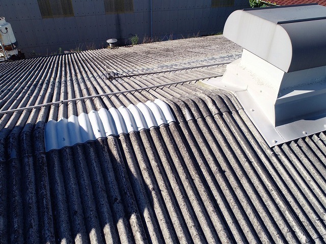 稲美町の工場の火災保険を適用した補修工事